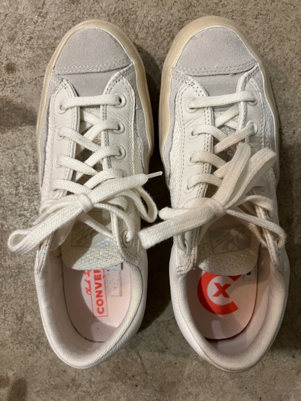 Converse Off-White Low-Top Canvas Sneakers